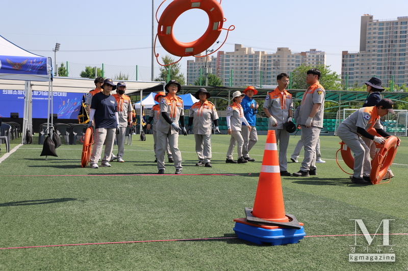 제6회 경기도 북부 의용소방대 소방기술경연대회 장면(사진=경기도 대응과 제공)