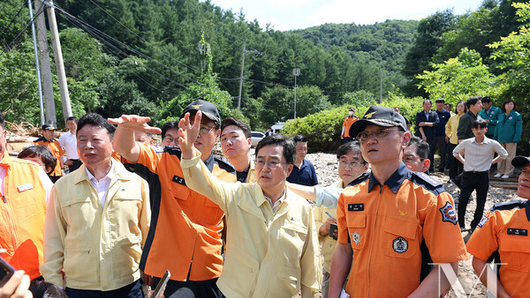 김동연 지사, 가평군 수해현장 재방문··· 일상회복지원금 지급