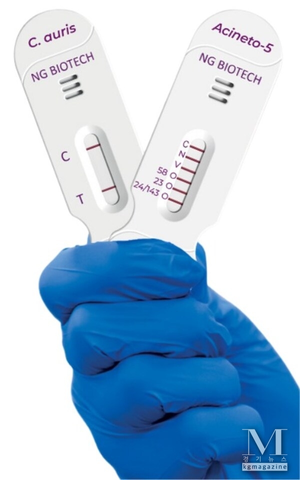 Image of NG-TEST® Candida auris and NG-TEST® Acineto-5® LFA Cassettes